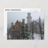 Winter op het Castle van Neuschwanstein Briefkaart (Voorkant / Achterkant)