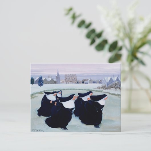 Winter op het Convent Briefkaart (Staand voorkant)