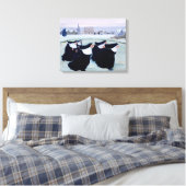 Winter op het Convent Canvas Afdruk (Insitu (Slaapkamer))