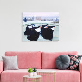 Winter op het Convent Canvas Afdruk (Insitu (Woonkamer))