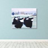 Winter op het Convent Canvas Afdruk (Insitu (Houten vloer))