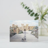 Winter op het kasteel van Windsor Briefkaart (Staand voorkant)