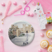 Winter op het kasteel van Windsor Papieren Bordje (Feest)