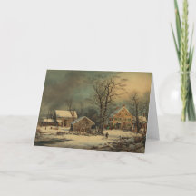 Winter op het platteland: een koude ochtend