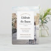 Winter op het Windsor Castle Festive Season Invita Kaart (Staand voorkant)