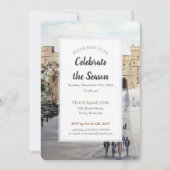 Winter op het Windsor Castle Festive Season Invita Kaart (Voorkant)