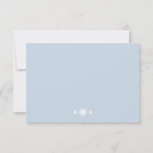 Winter op Icy Blue RSVP (Achterkant)