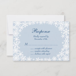 Winter op Icy Blue RSVP Kaartje