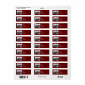 Winter op kasteel Neuschwanstein Etiket (Full Sheet)