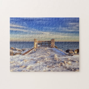 Winter op Lake Superior Duluth Minnesota Legpuzzel