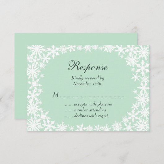 Winter op Mint RSVP (Voorkant / Achterkant)