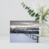 Winter op North Yorkshire Moors Briefkaart (Staand voorkant)