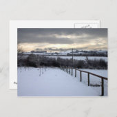 Winter op North Yorkshire Moors Briefkaart (Voorkant / Achterkant)