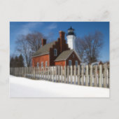 Winter op Port Sanilac Briefkaart (Voorkant)