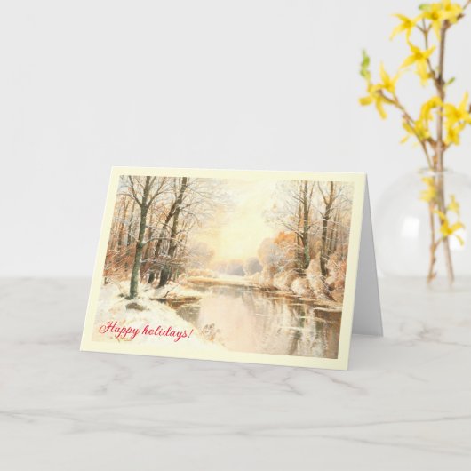 Winter op Spreewald Kaart (Gele Bloem)