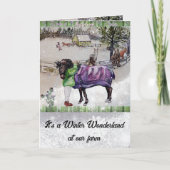 Winter op Thistlebrook boerderijen Kaart (Voorkant)