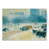 Winter op Unieplein door Frederick Childe Hassam (Voorkant Horizontaal)