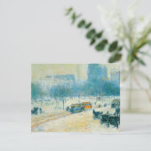 Winter op Unieplein door Frederick Childe Hassam (Staand voorkant)