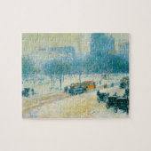Winter op Unieplein door Frederick Childe Hassam Legpuzzel (Horizontaal)