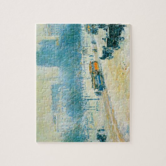 Winter op Unieplein door Frederick Childe Hassam Legpuzzel (Verticaal)