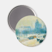 Winter op Unieplein door Frederick Childe Hassam Magneet (Voorkant / Achterkant)