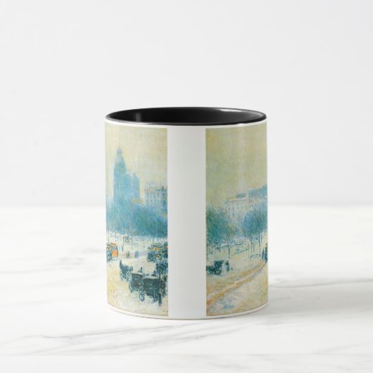 Winter op Unieplein door Frederick Childe Hassam Mok (Midden)