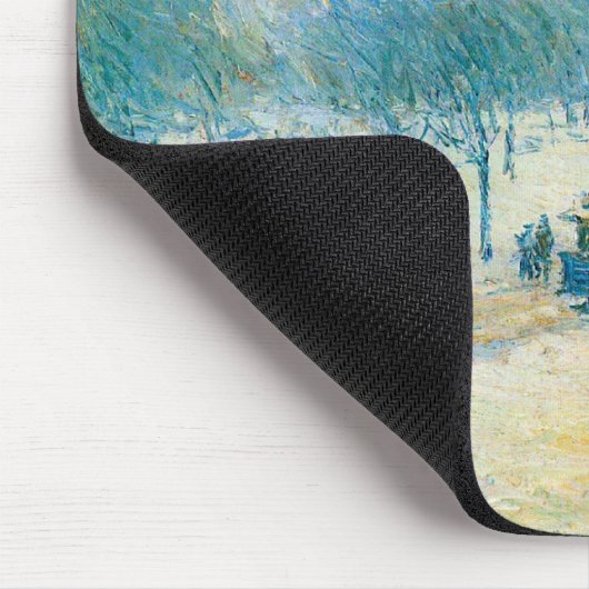 Winter op Unieplein door Frederick Childe Hassam Muismat (Hoek)