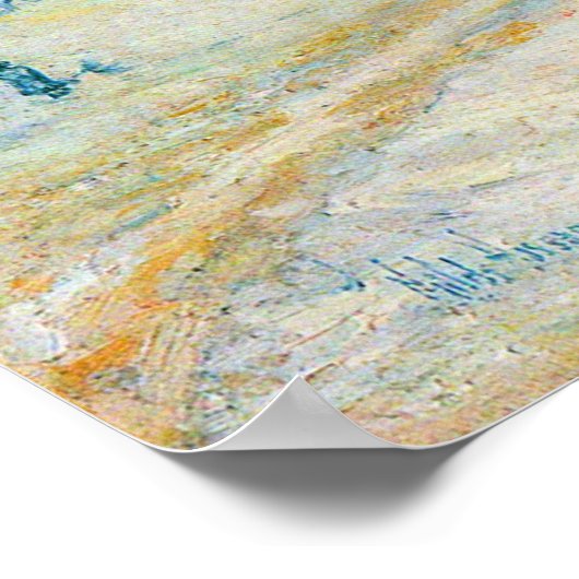 Winter op Unieplein door Frederick Childe Hassam Poster (Hoek)