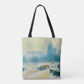 Winter op Unieplein door Frederick Childe Hassam Tote Bag (Achterkant)