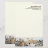 Winter op Windsor Castle Schildering Briefpapier (Voorkant / Achterkant)