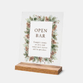 Winter Open Bar Acryl Bord (Hoek)