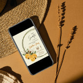 Winter oranje citrus baby shower uitnodiging