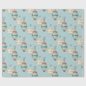 Winter Ornament Christmas Wrapping Paper Cadeaupapier (Vlak)