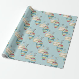 Winter Ornament Kerst Inpakpapier