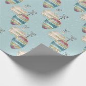 Winter Ornament Kerst Inpakpapier (Hoek)