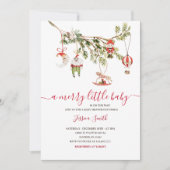 Winter Ornamenten Vakantie Feest Uitnodigen Kaart (Voorkant)