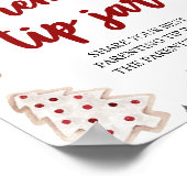 Winter Ouderschap Tip Jar Advies Sign Baby shower Poster (Hoek)