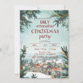 Winter Outdoor Scene Lelijke Trui Kerstfeest Kaart (Voorkant)