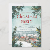 Winter Outdoor Scenery Kerstfeest Kaart (Voorkant)