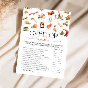 Winter over of onder Baby shower Game