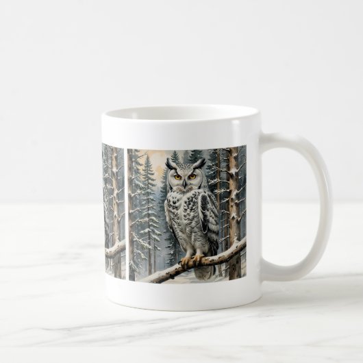 Winter Owl Coffee Mok (Rechts)