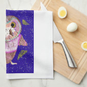 Winter Owl Kitchen Towel Theedoek (Quarter Fold)
