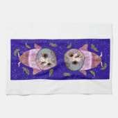 Winter Owl Kitchen Towel Theedoek (Horizontaal)