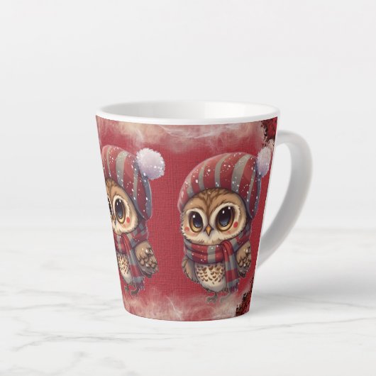 Winter Owl Latte Mok (Rechterhoek)