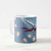 “Winter Owl Magic” Christmas Owl  Koffiemok (Voorkant links)