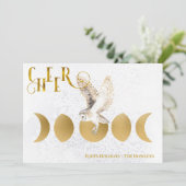 Winter Owl Prettige feestdagen kerstfeestdag Feestdagenkaart (Staand voorkant)