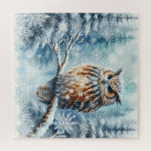 Winter Owl Puzzle Legpuzzel (Horizontaal)