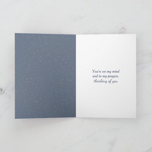 Winter Owl Thinking of You Feestdagen Kaart (Binnen)