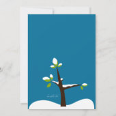 Winter Owl Uitnodiging (Achterkant)