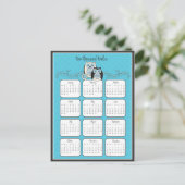 Winter Owls 2012 Calendar Briefkaart (Staand voorkant)